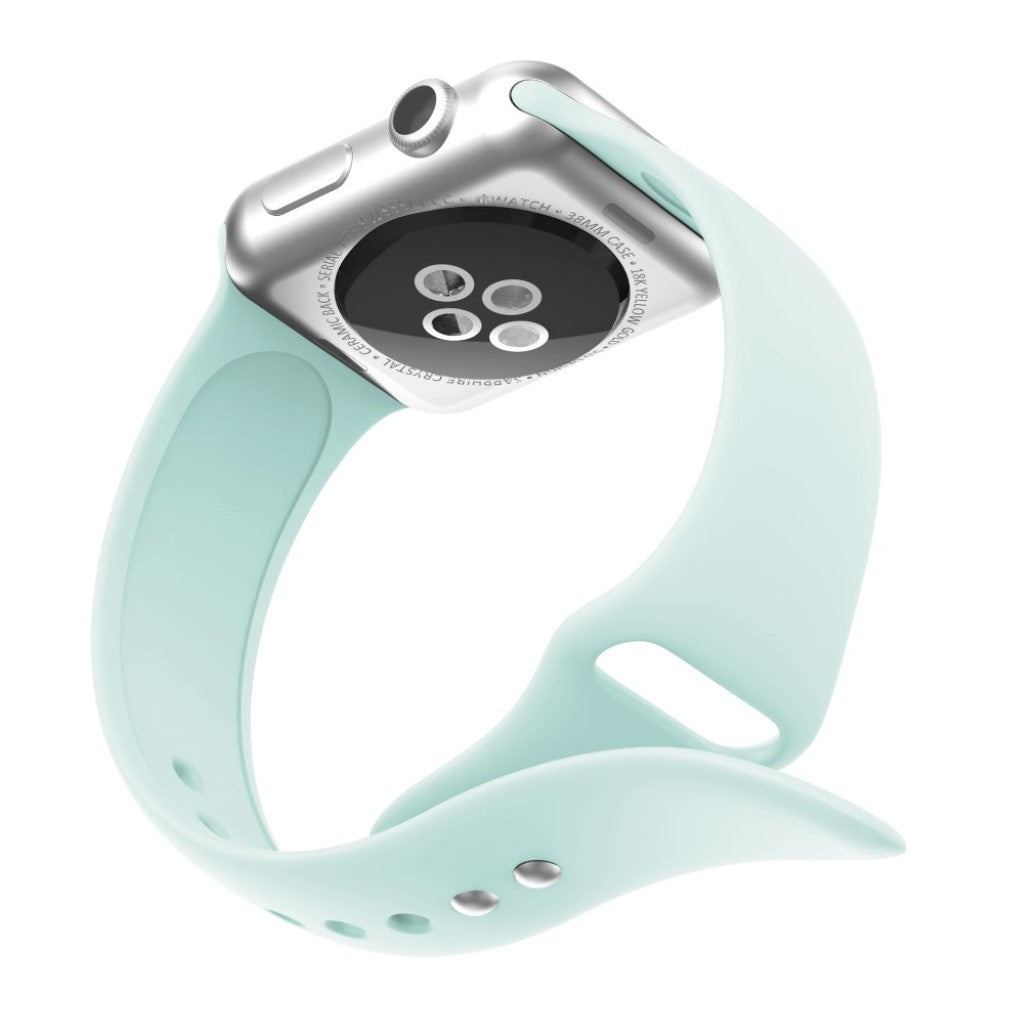 Super fantastisk Apple Watch Series 4 44mm Silikone Rem - Blå#serie_10