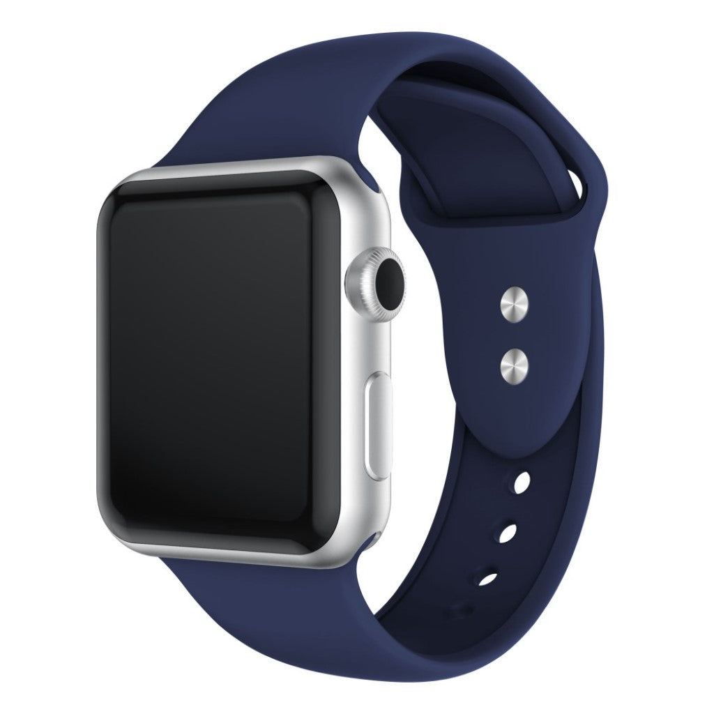 Super fantastisk Apple Watch Series 4 44mm Silikone Rem - Blå#serie_11