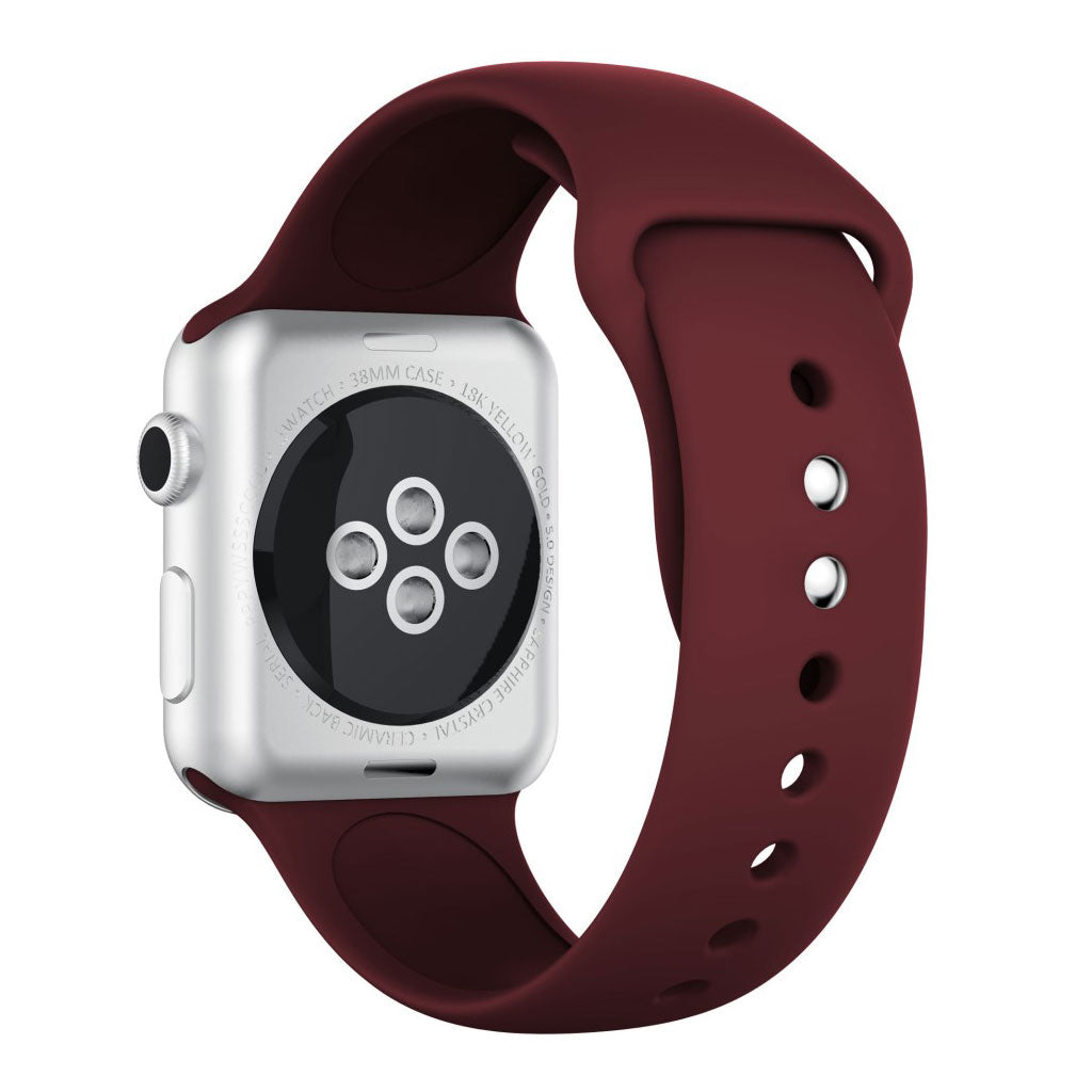 Super fantastisk Apple Watch Series 4 44mm Silikone Rem - Rød#serie_12