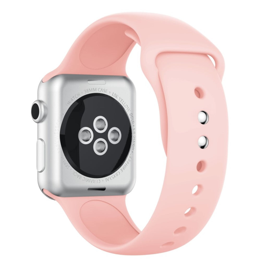 Super fantastisk Apple Watch Series 4 44mm Silikone Rem - Pink#serie_5