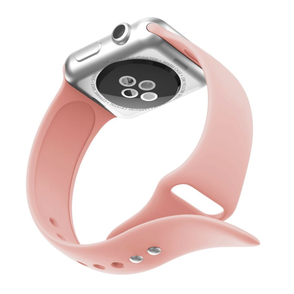 Super fantastisk Apple Watch Series 4 44mm Silikone Rem - Pink#serie_6