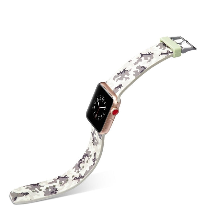 Super godt Apple Watch Series 4 44mm Silikone Rem - Sølv#serie_13