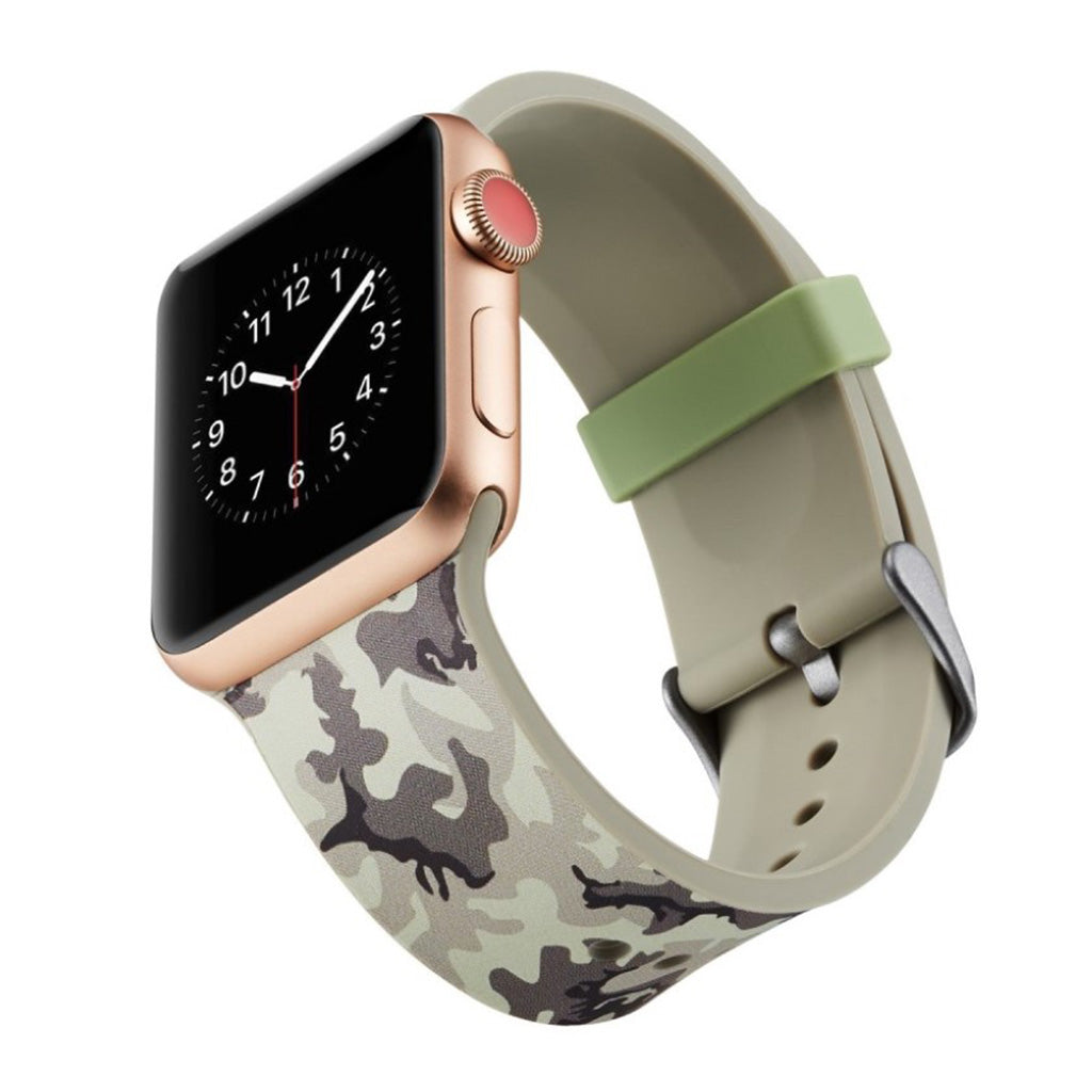 Super godt Apple Watch Series 4 44mm Silikone Rem - Sølv#serie_13