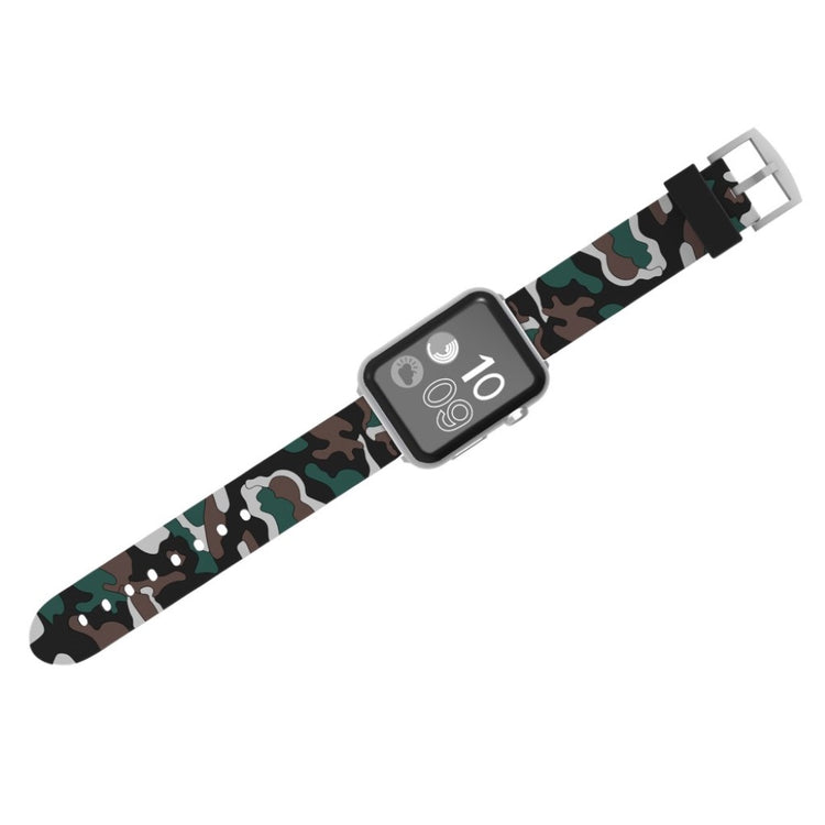 Rigtigt slidstærk Apple Watch Series 4 44mm Silikone Rem - Sølv#serie_4