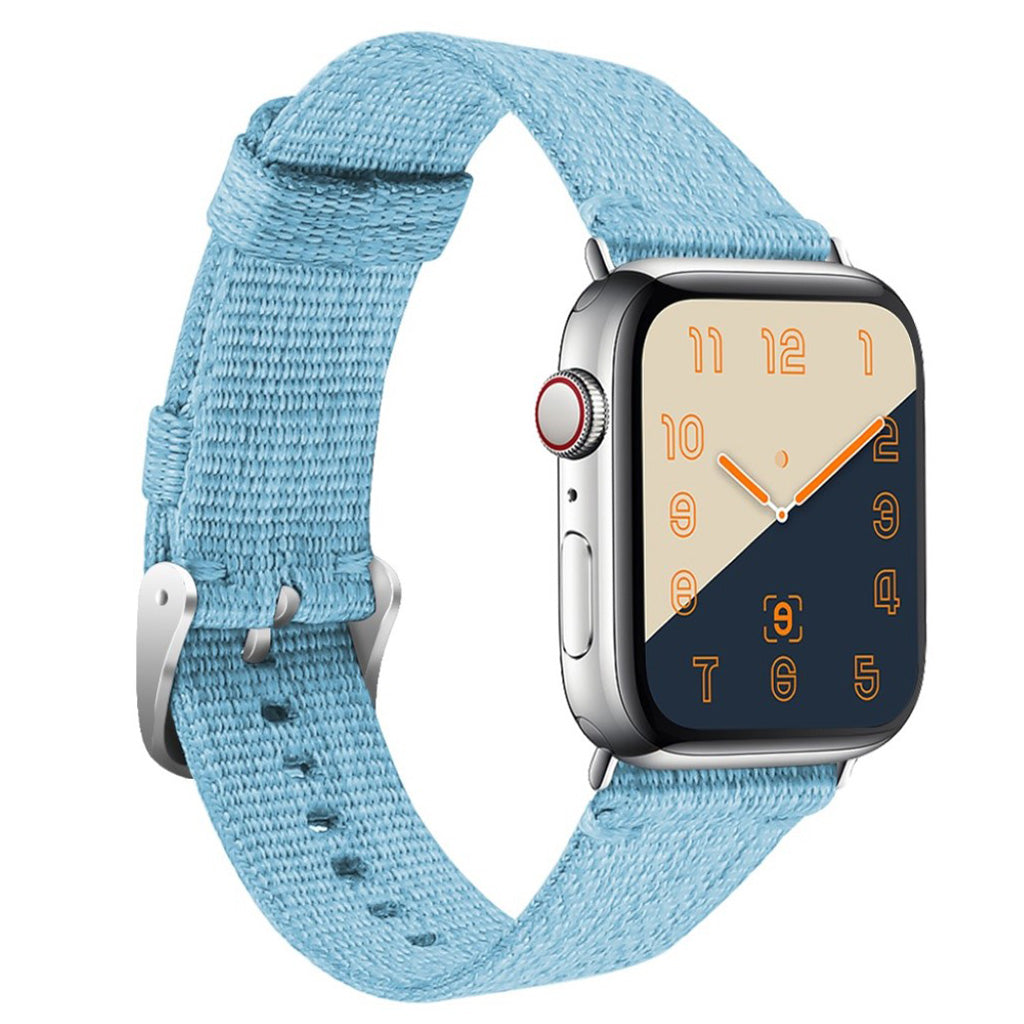 Super godt Apple Watch Series 4 44mm Nylon Rem - Blå#serie_3