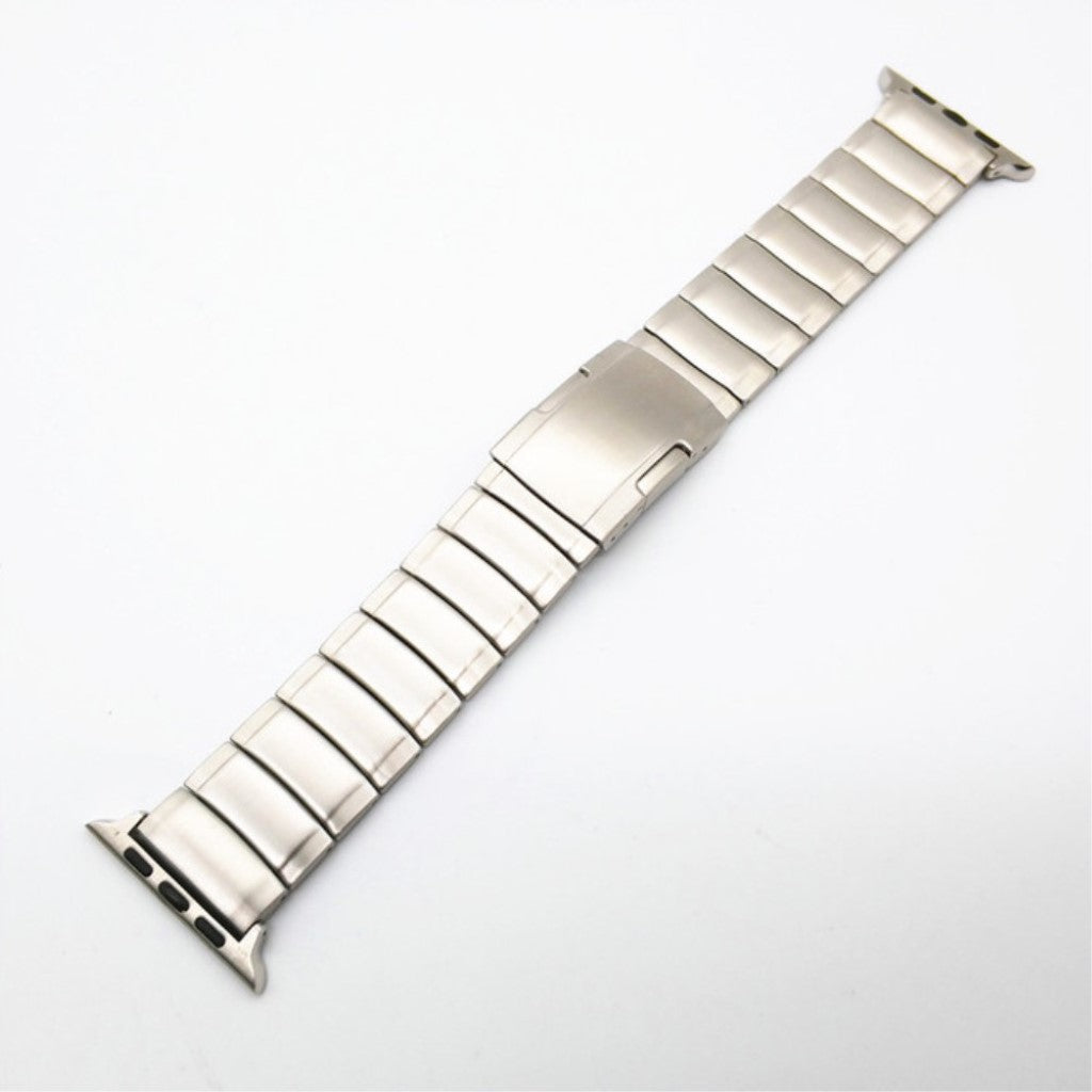 Mega holdbart Apple Watch Series 4 44mm Metal Rem - Sølv#serie_2
