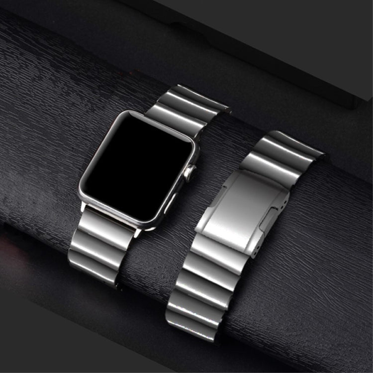 Mega holdbart Apple Watch Series 4 44mm Metal Rem - Sølv#serie_2