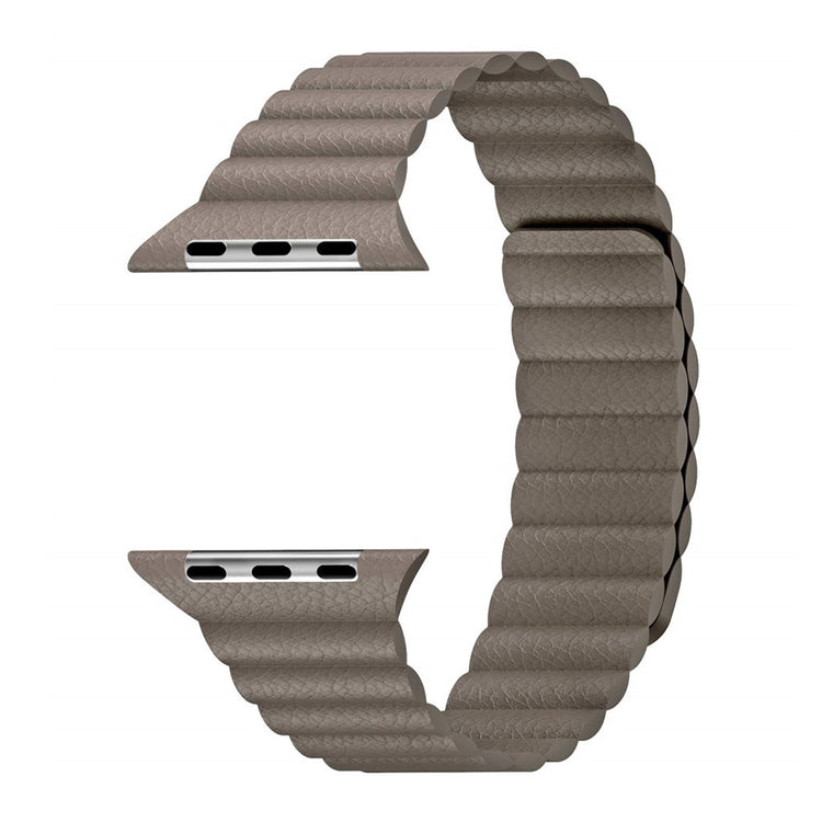 Rigtigt skøn Apple Watch Series 4 44mm Ægte læder Rem - Brun#serie_6