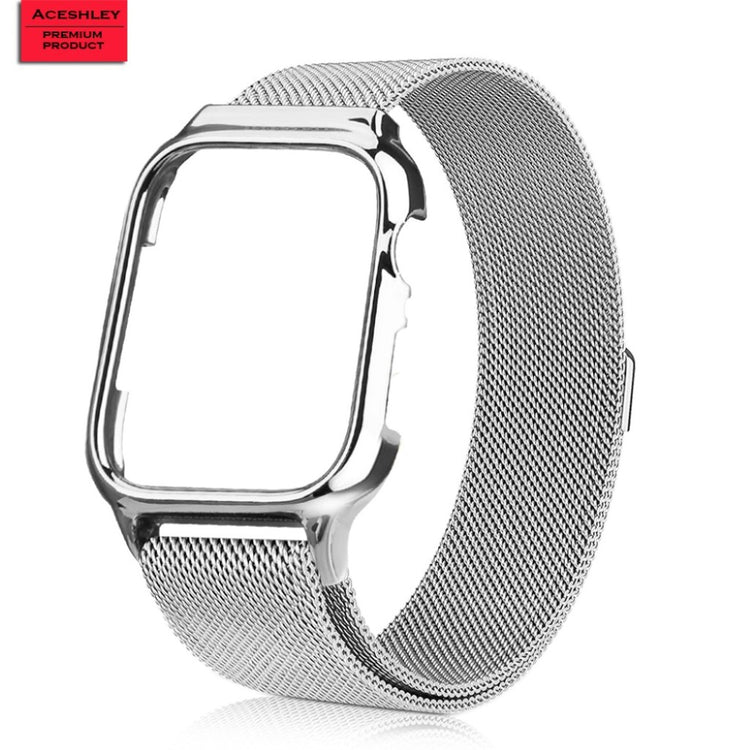 Glimrende Apple Watch Series 4 44mm Metal Rem - Sølv#serie_2