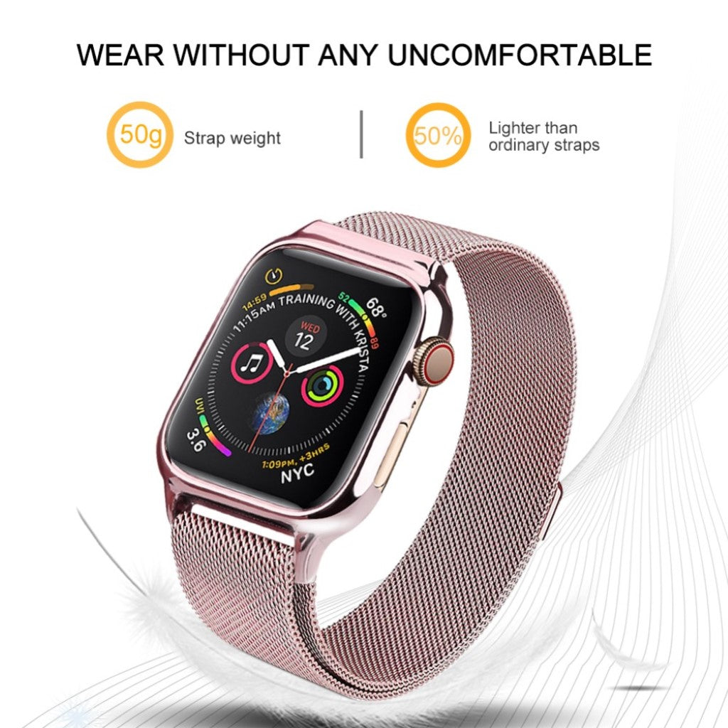 Glimrende Apple Watch Series 4 44mm Metal Rem - Pink#serie_4