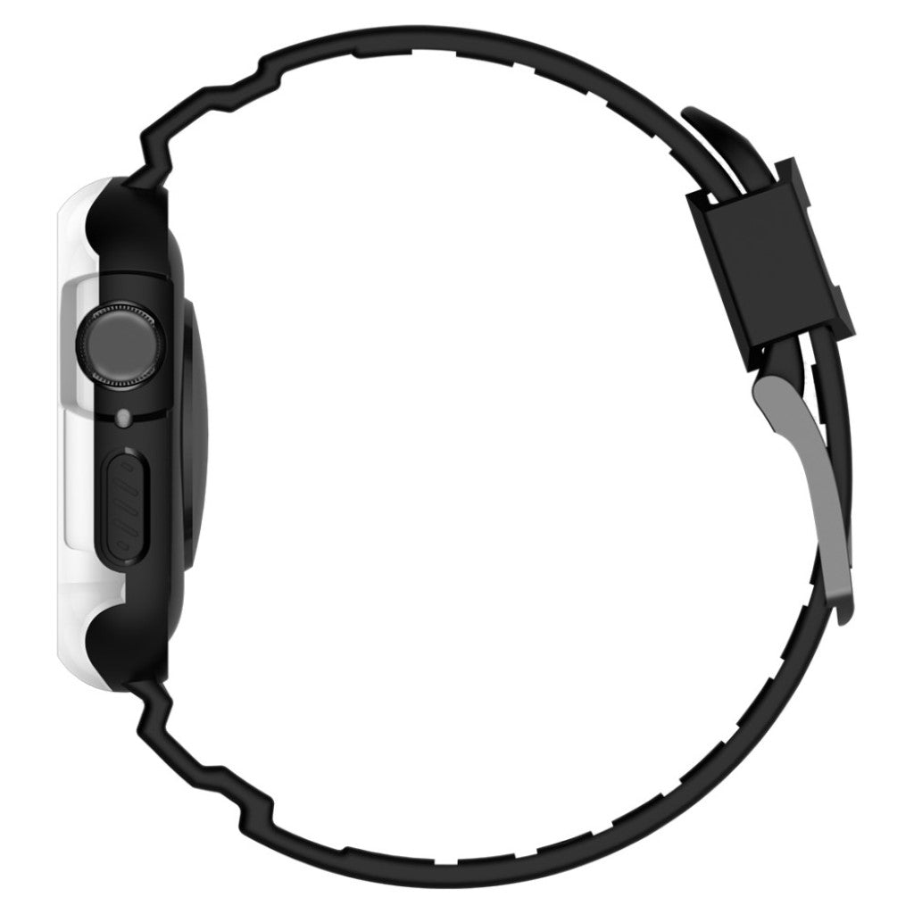 Vildt pænt Apple Watch Series 4 44mm Silikone Rem - Hvid#serie_2