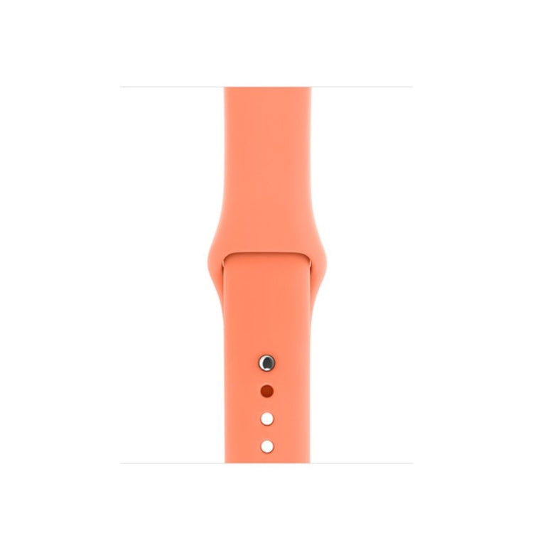 Super skøn Apple Watch Series 4 44mm Silikone Rem - Orange#serie_10