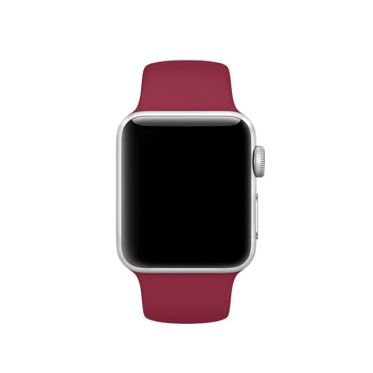 Super skøn Apple Watch Series 4 44mm Silikone Rem - Rød#serie_11