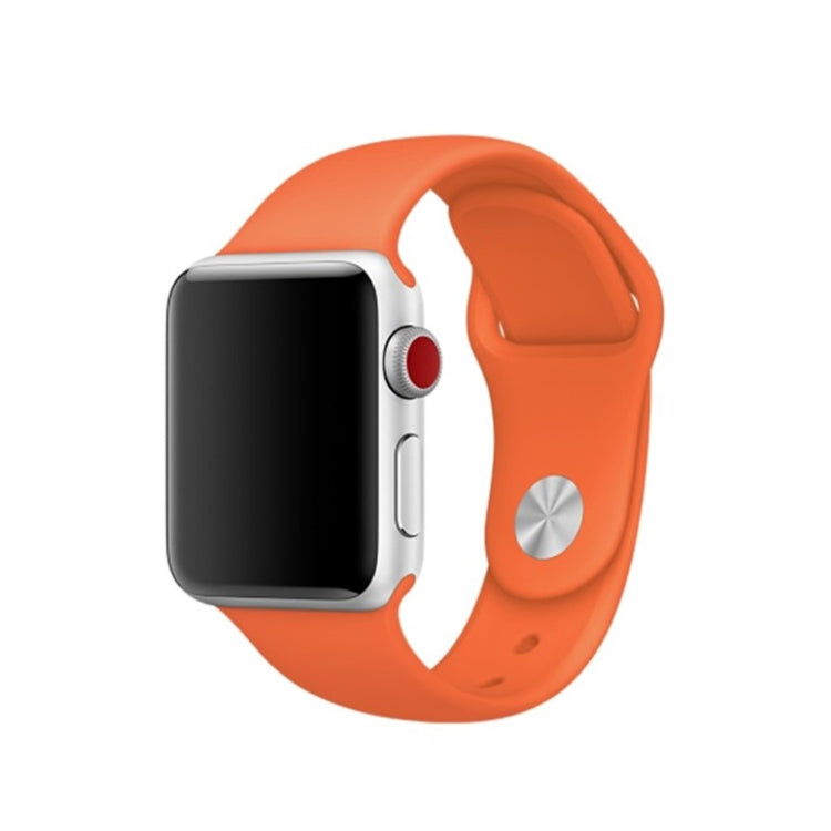 Super skøn Apple Watch Series 4 44mm Silikone Rem - Orange#serie_12