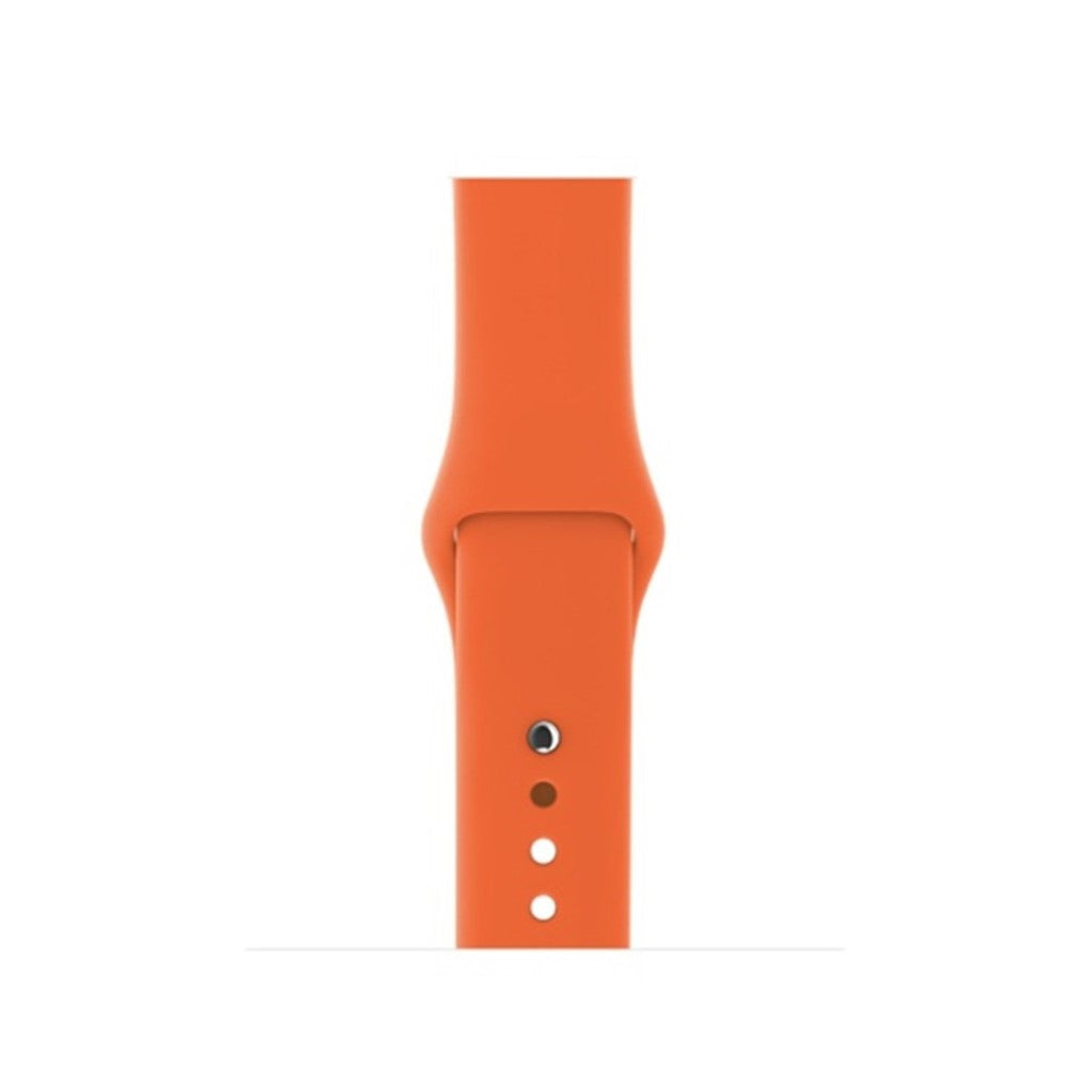 Super skøn Apple Watch Series 4 44mm Silikone Rem - Orange#serie_12