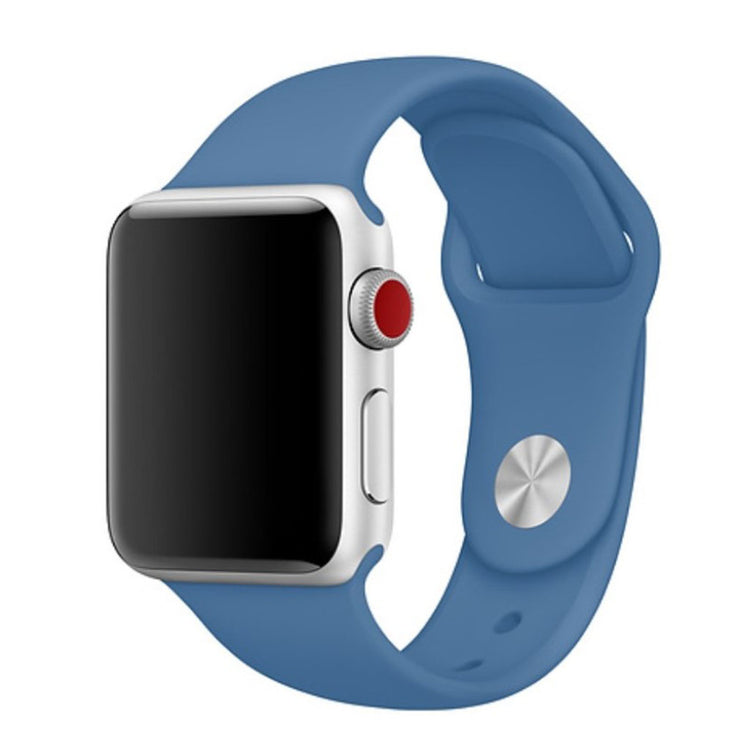 Super skøn Apple Watch Series 4 44mm Silikone Rem - Blå#serie_19