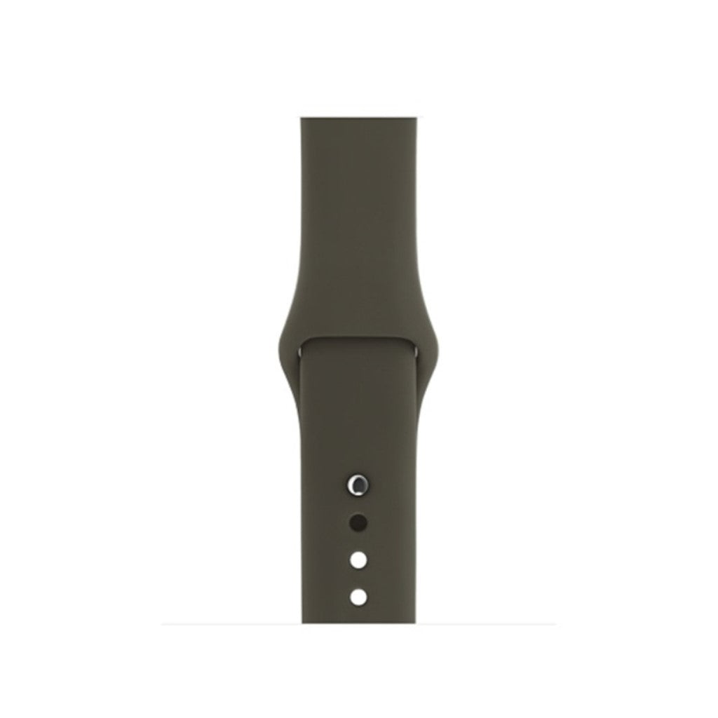 Super skøn Apple Watch Series 4 44mm Silikone Rem - Sølv#serie_24