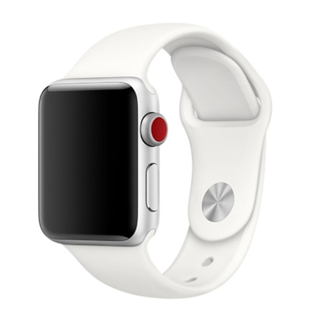 Super skøn Apple Watch Series 4 44mm Silikone Rem - Hvid#serie_3