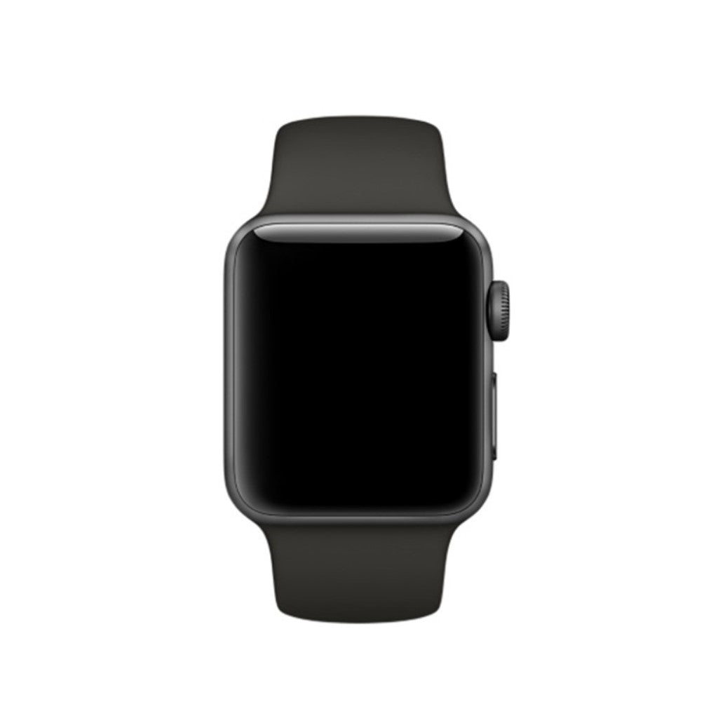 Super skøn Apple Watch Series 4 44mm Silikone Rem - Sølv#serie_4