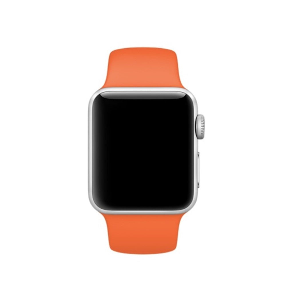 Helt vildt hårdfør Apple Watch Series 4 44mm Silikone Rem - Orange#serie_12