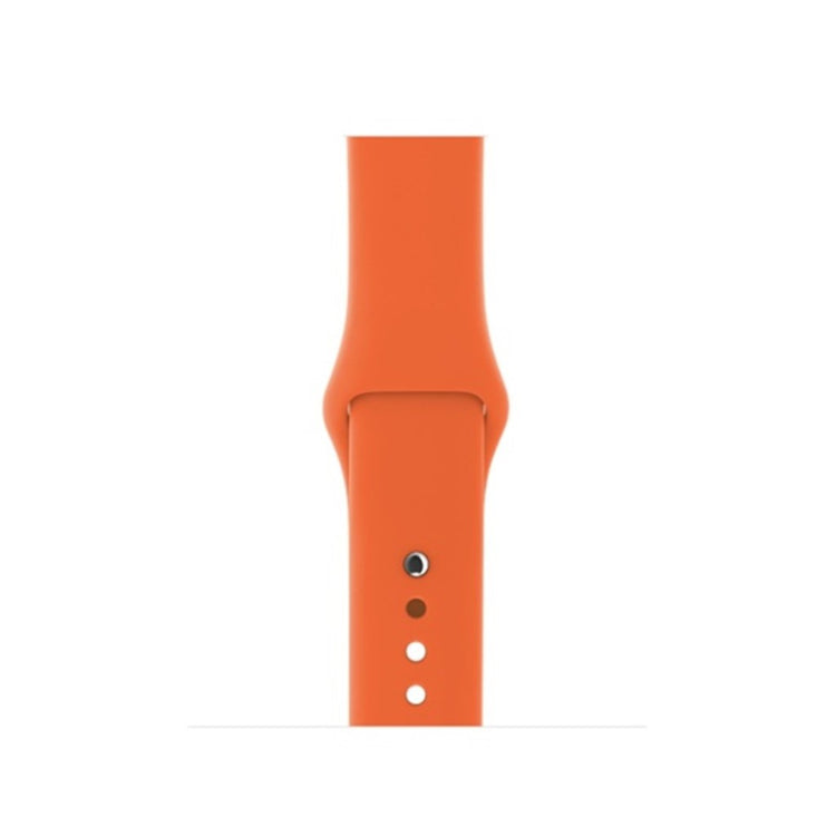 Helt vildt hårdfør Apple Watch Series 4 44mm Silikone Rem - Orange#serie_12