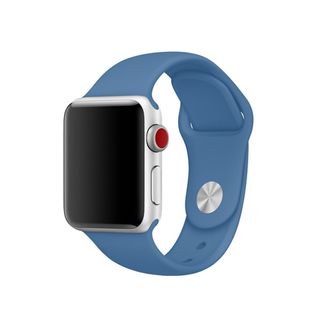 Helt vildt hårdfør Apple Watch Series 4 44mm Silikone Rem - Blå#serie_19