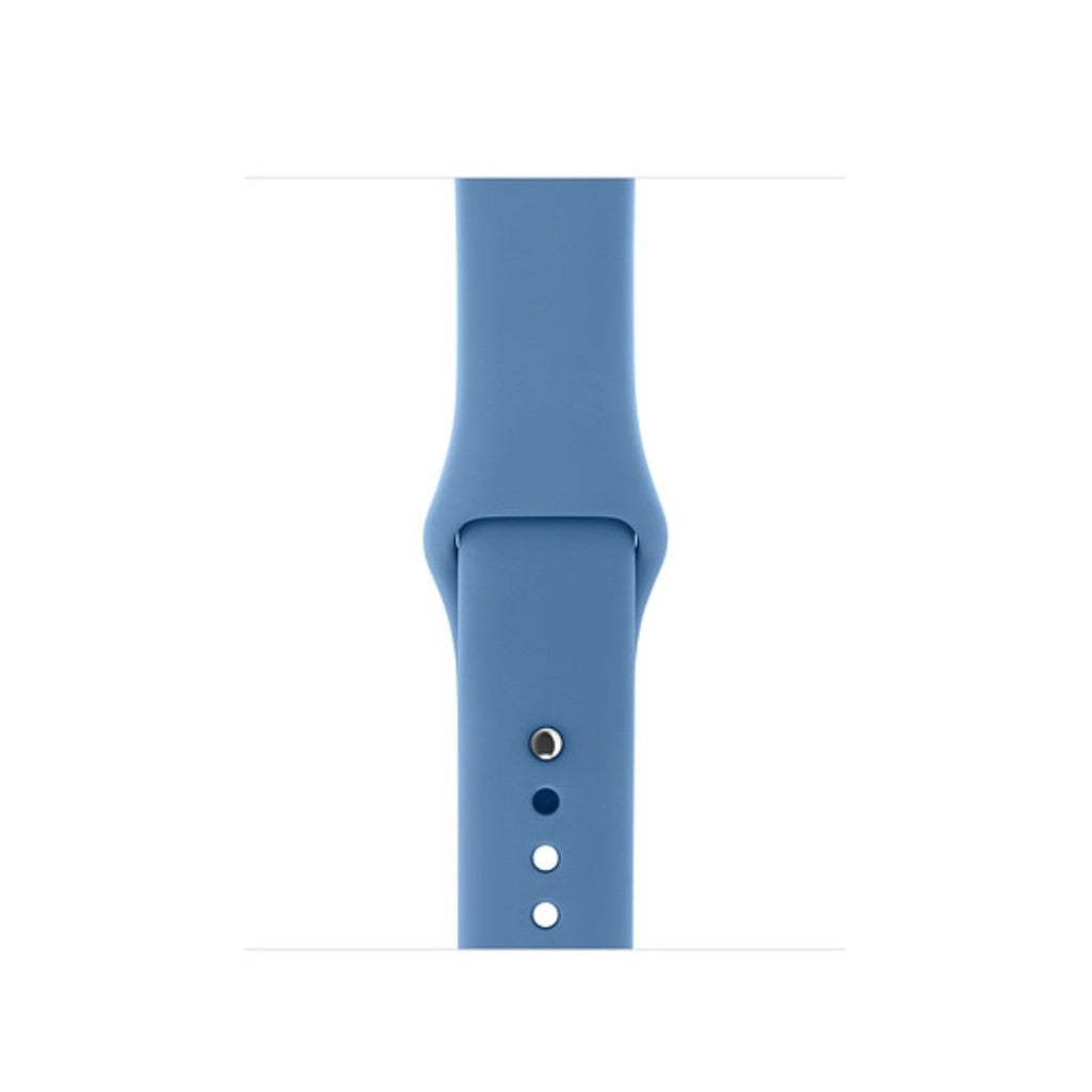 Helt vildt hårdfør Apple Watch Series 4 44mm Silikone Rem - Blå#serie_19