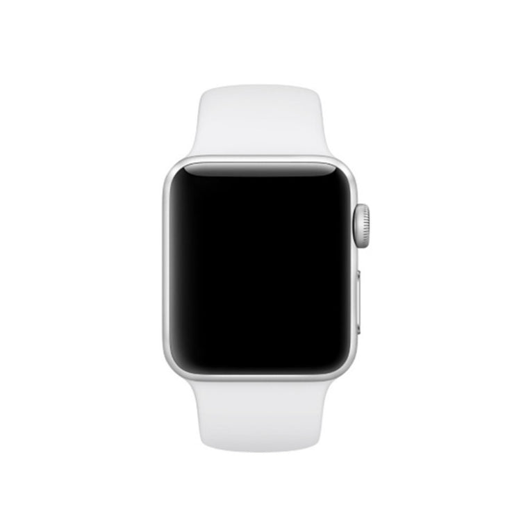 Helt vildt hårdfør Apple Watch Series 4 44mm Silikone Rem - Sølv#serie_2