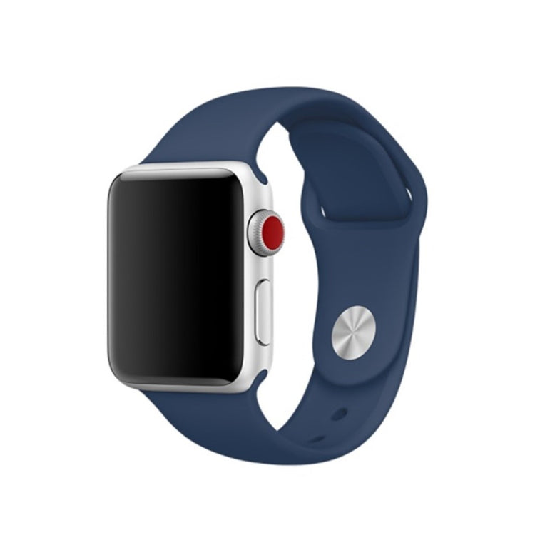 Helt vildt hårdfør Apple Watch Series 4 44mm Silikone Rem - Blå#serie_20