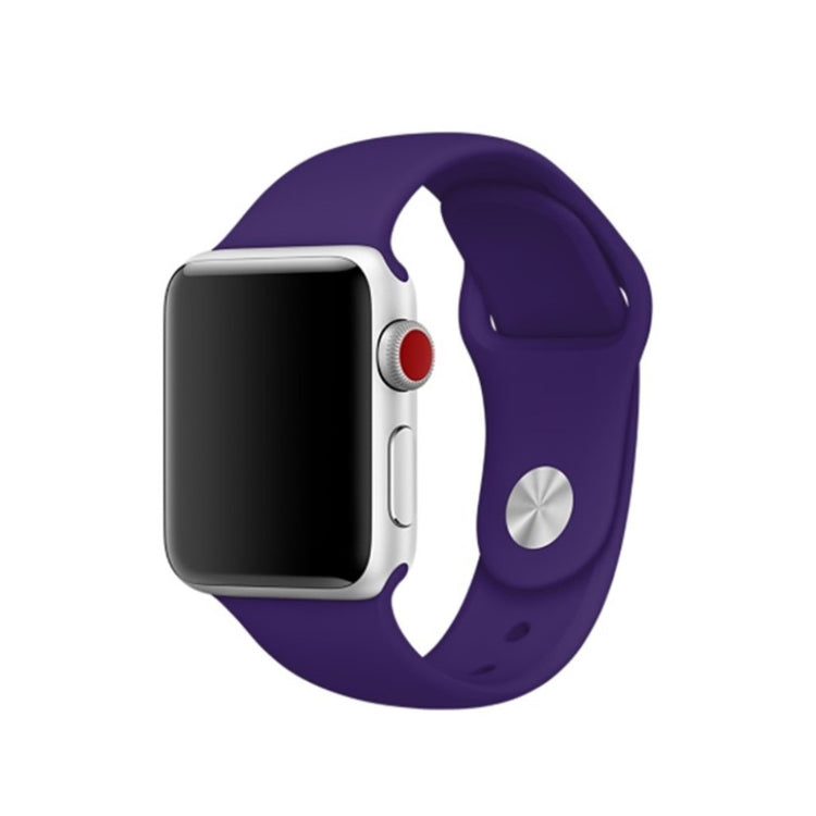 Helt vildt hårdfør Apple Watch Series 4 44mm Silikone Rem - Lilla#serie_23