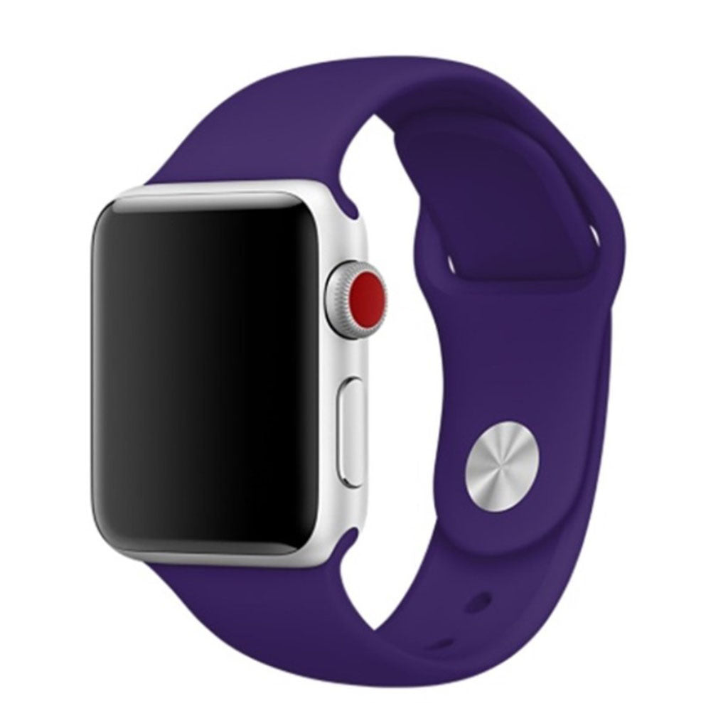 Helt vildt hårdfør Apple Watch Series 4 44mm Silikone Rem - Lilla#serie_23