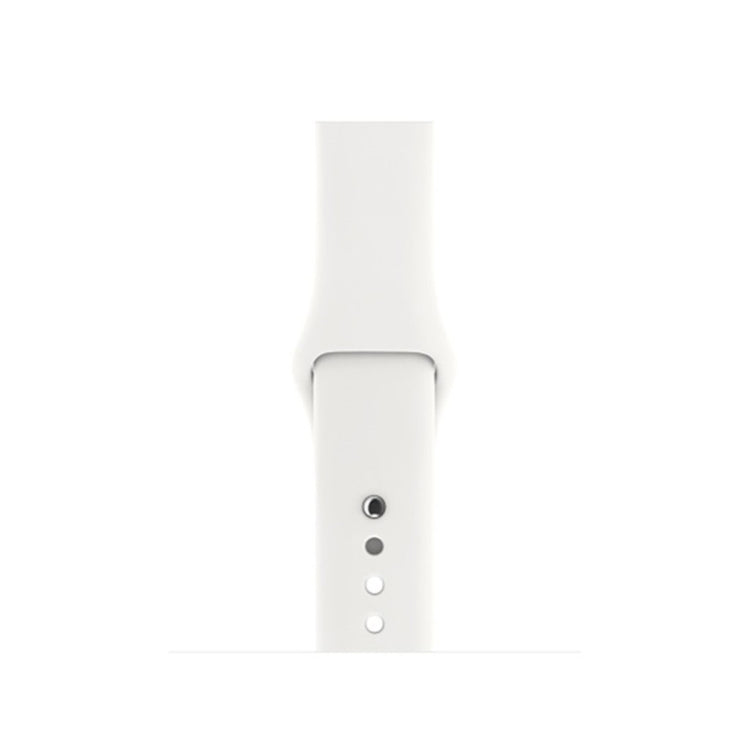 Helt vildt hårdfør Apple Watch Series 4 44mm Silikone Rem - Hvid#serie_3