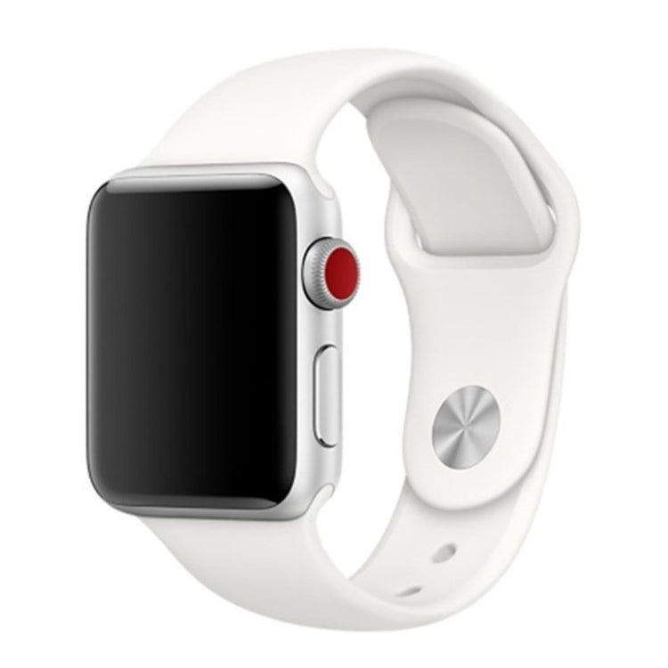 Helt vildt hårdfør Apple Watch Series 4 44mm Silikone Rem - Hvid#serie_3