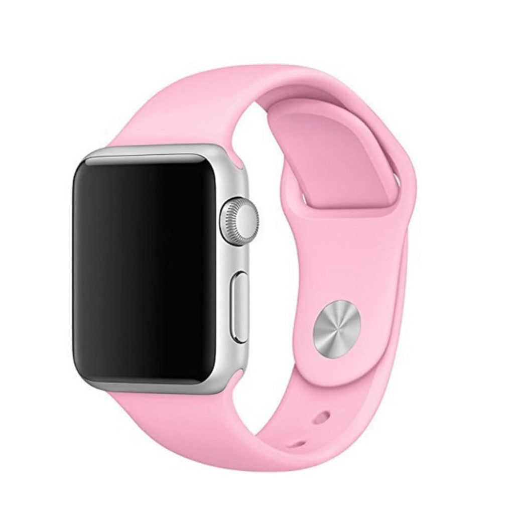 Helt vildt hårdfør Apple Watch Series 4 44mm Silikone Rem - Pink#serie_8