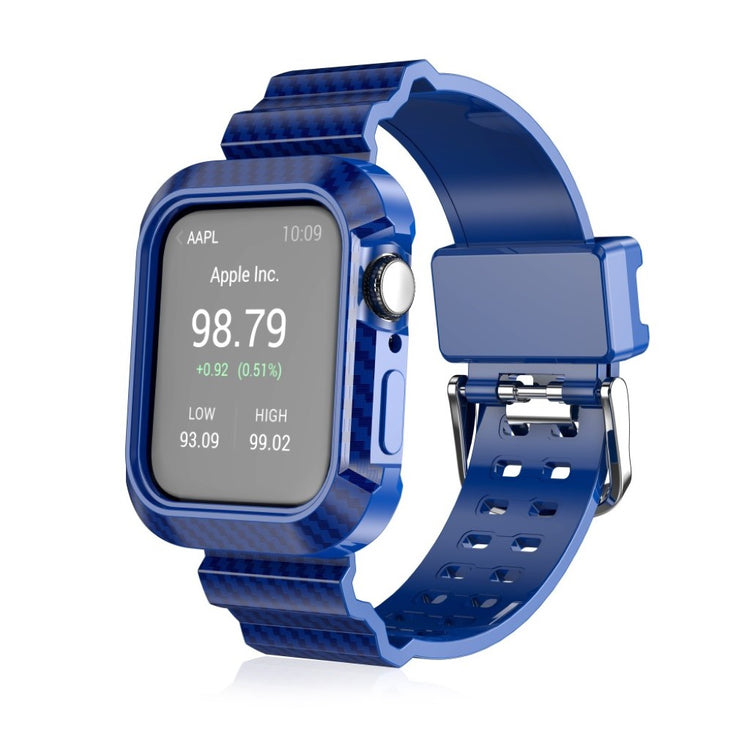Mega komfortabel Apple Watch Series 4 44mm Silikone Rem - Blå#serie_3