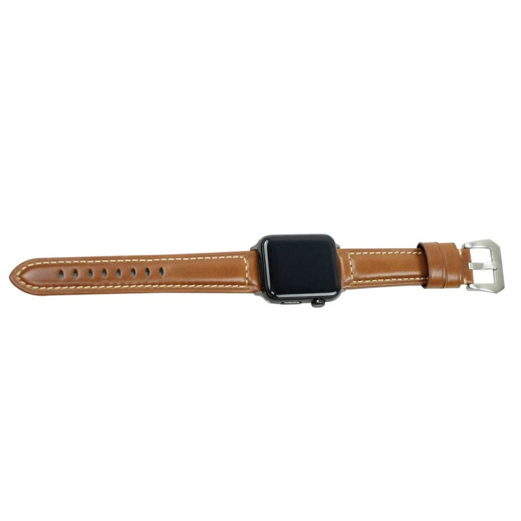 Vildt fed Apple Watch Series 4 44mm Ægte læder Rem - Brun#serie_4