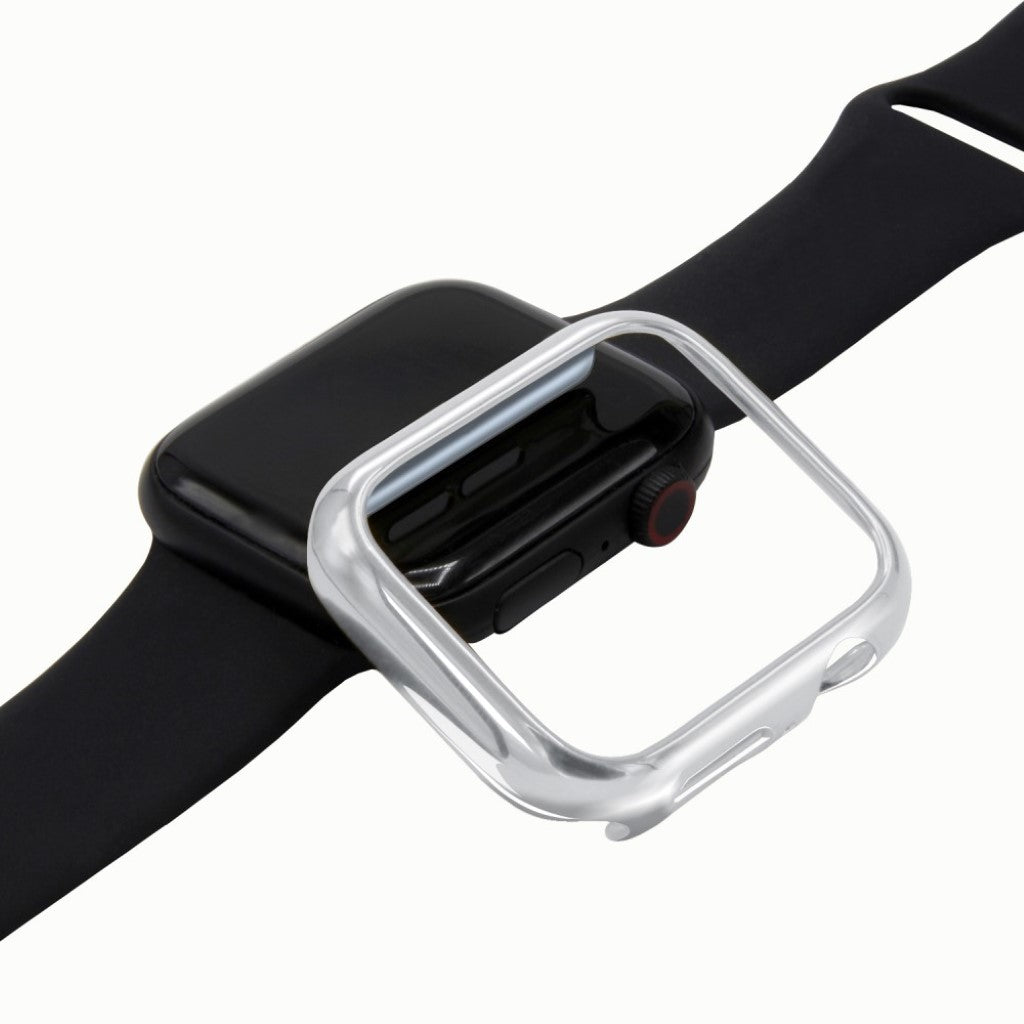 Mega Fed Apple Watch Series 4 44mm Silikone Cover - Sølv#serie_4