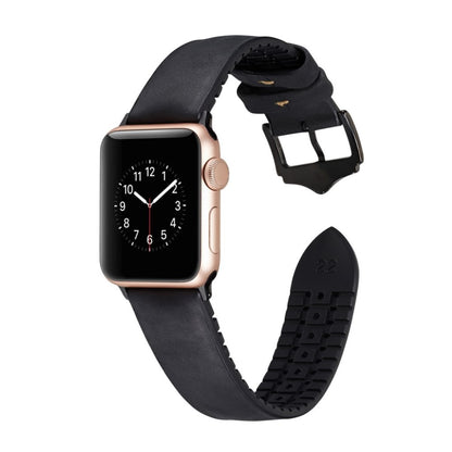 Rigtigt fantastisk Apple Watch Series 4 44mm Kunstlæder Rem - Sort#serie_1