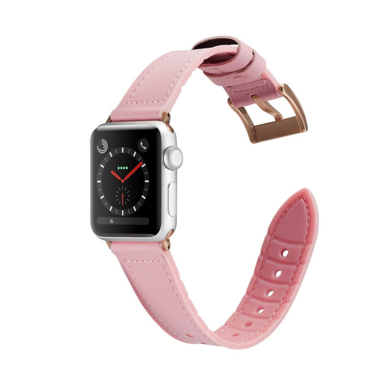 Rigtigt fantastisk Apple Watch Series 4 44mm Kunstlæder Rem - Pink#serie_2