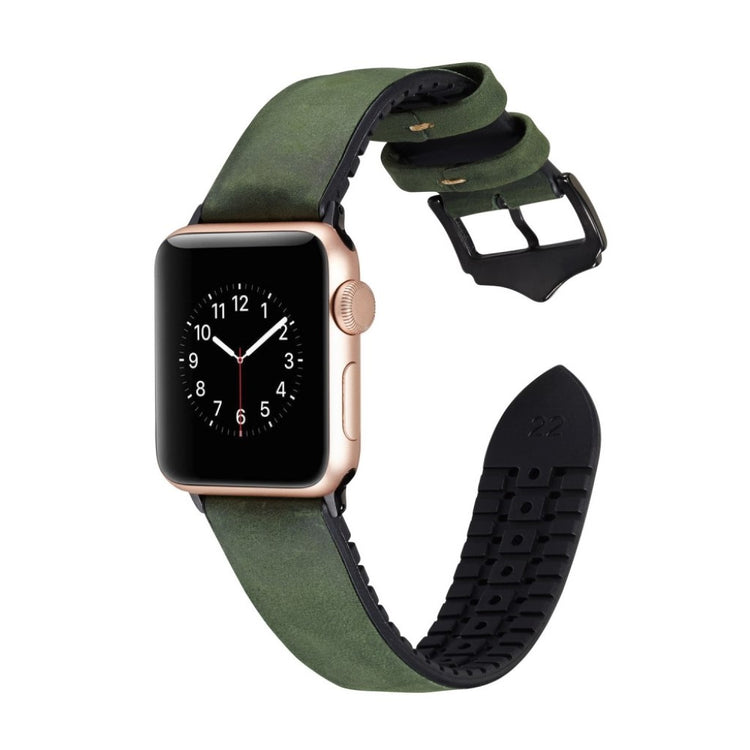 Rigtigt fantastisk Apple Watch Series 4 44mm Kunstlæder Rem - Grøn#serie_3