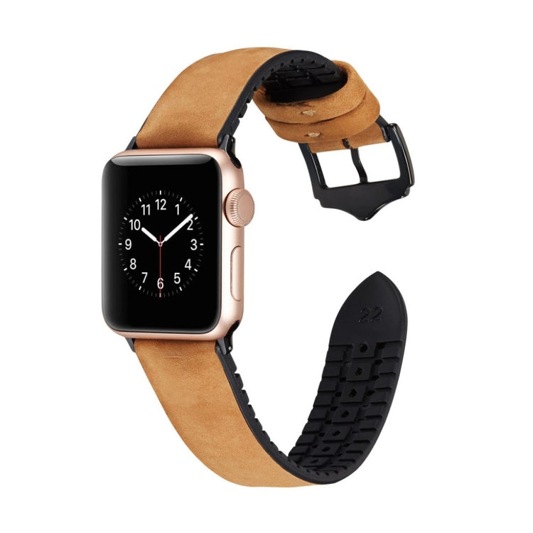 Rigtigt fantastisk Apple Watch Series 4 44mm Kunstlæder Rem - Brun#serie_5