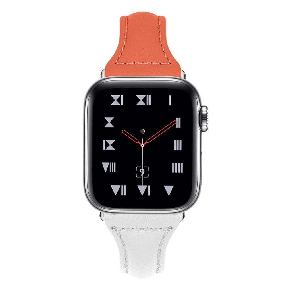 Skøn Apple Watch Series 4 44mm Ægte læder Rem - Flerfarvet#serie_2