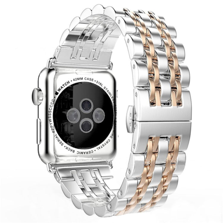 Super fint Apple Watch Series 4 44mm Metal Rem - Sølv#serie_3