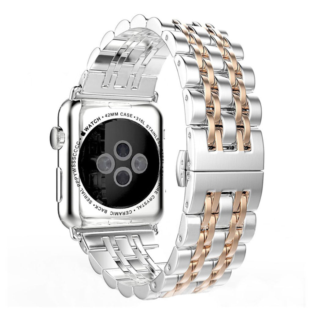 Super fint Apple Watch Series 4 44mm Metal Rem - Sølv#serie_3