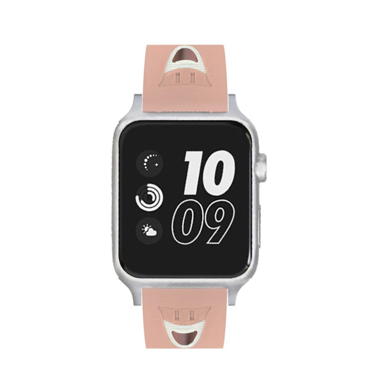Fremragende Apple Watch Series 4 44mm Silikone Rem - Pink#serie_5