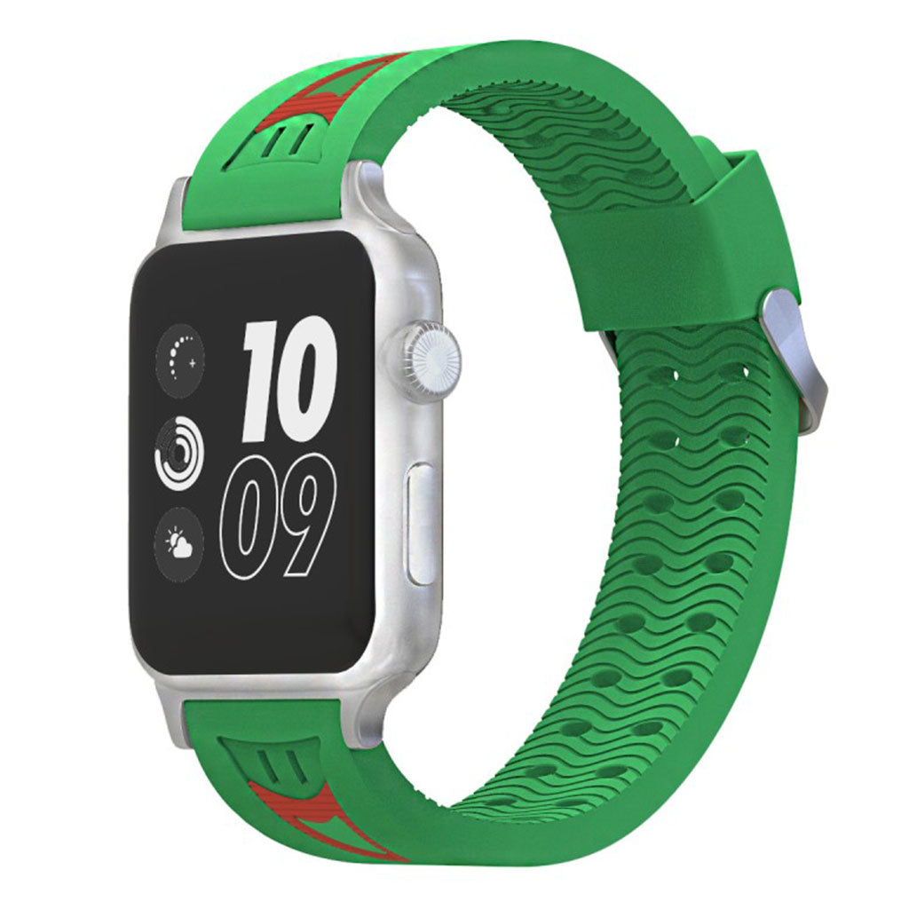 Fremragende Apple Watch Series 4 44mm Silikone Rem - Grøn#serie_6