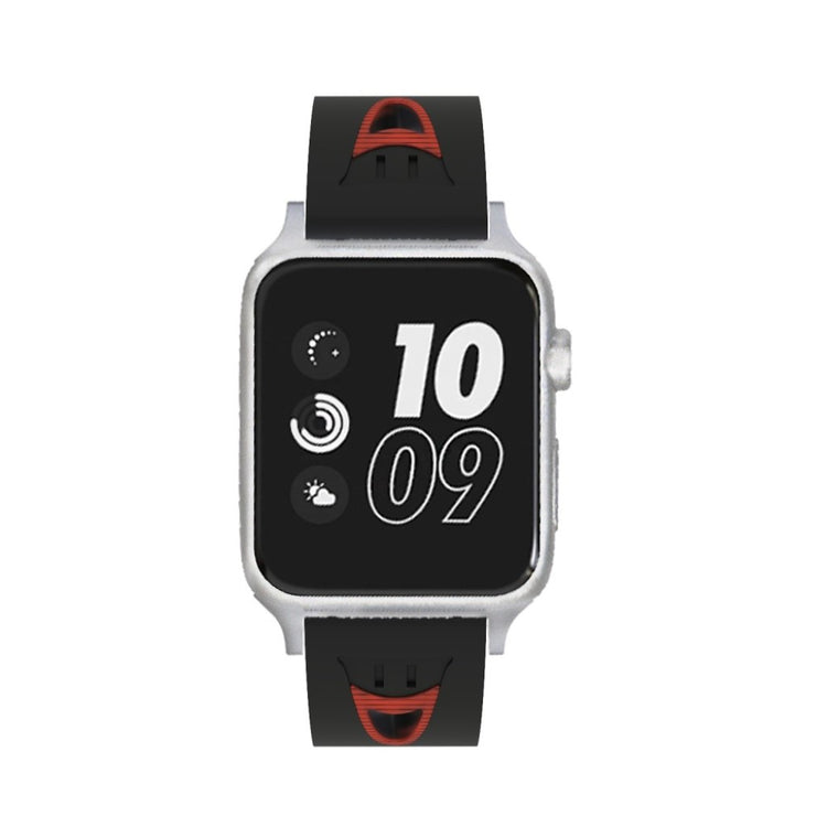 Fremragende Apple Watch Series 4 44mm Silikone Rem - Rød#serie_7