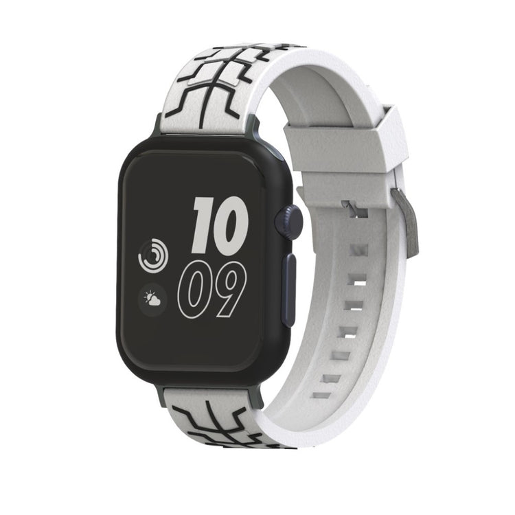 Mega fed Apple Watch Series 4 44mm Silikone Rem - Hvid#serie_2
