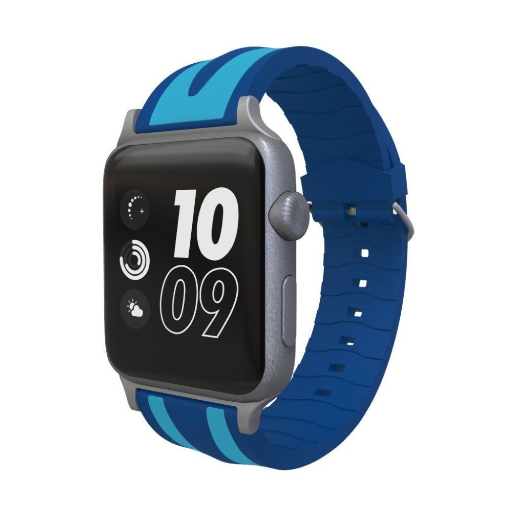 Super fantastisk Apple Watch Series 4 44mm Silikone Rem - Blå#serie_6
