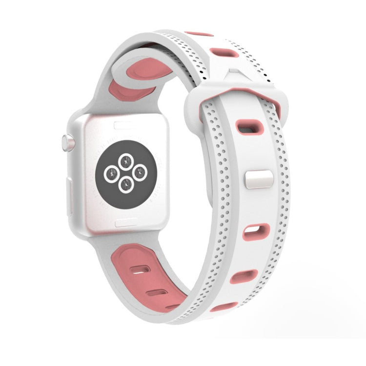 Helt vildt fint Apple Watch Series 4 44mm Silikone Rem - Pink#serie_5